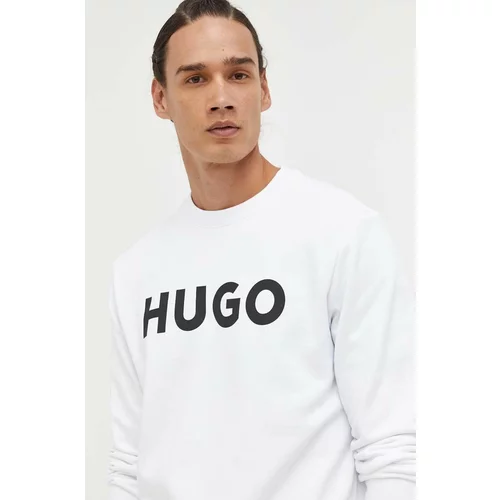 Hugo Bombažen pulover moška, črna barva