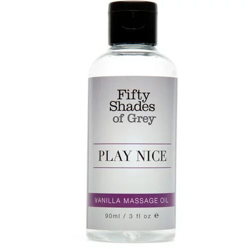 Fifty Shades of Grey Masažno olje Play Nice Vanilija, 90ml