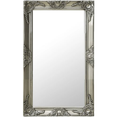 vidaXL Zidno ogledalo u baroknom stilu 50 x 80 cm srebrno Cijene