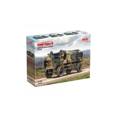 ICM Set za modelovanje Military - FWD Type B WWI US Ammunition Truck, 1:35 Slike