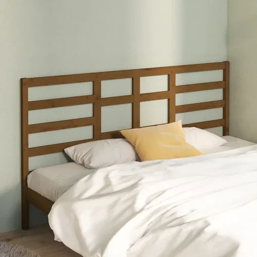  Uzglavlje za krevet boja meda 206 x 4 x 104 cm masivna borovina