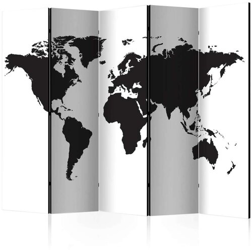  Paravan u 5 dijelova - Black &amp;amp;amp White World II [Room Dividers] 225x172 Slike