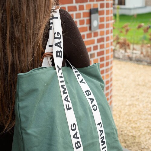 Childhome Family Bag Canvas Green potovalna torba 55 x 40 x 18 cm 1 kos Slike