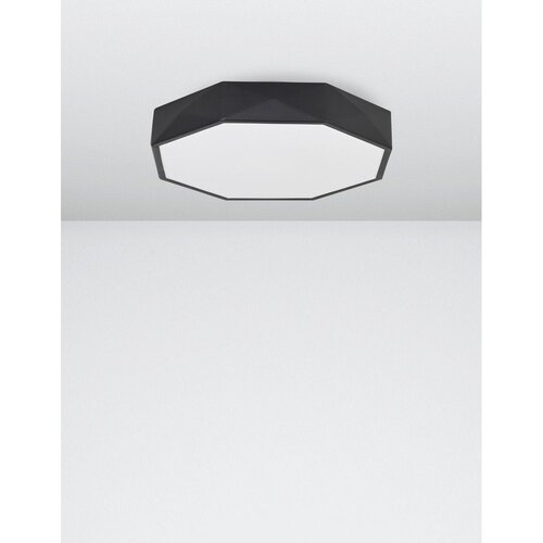 Nova Luce Mat črna aluminijasta LED stropna svetilka Eben &amp;ndash; Slike