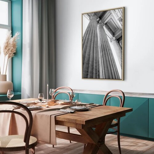  Slika - Stone Columns (1 Part) Vertical 80x120 U prirodnom drvenom okviru Slike