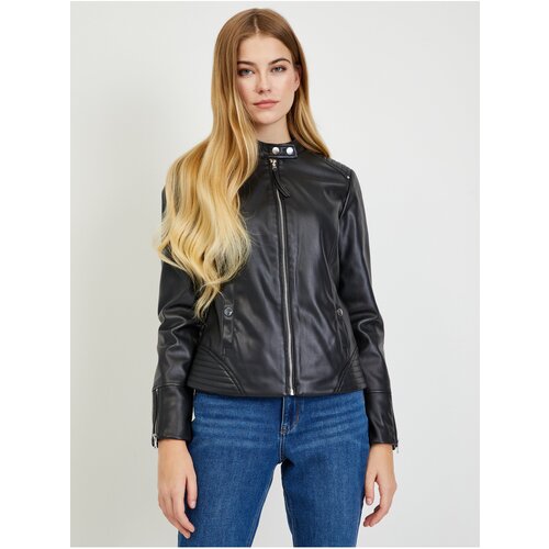 Orsay Black Leatherette Jacket for Women - Women Cijene
