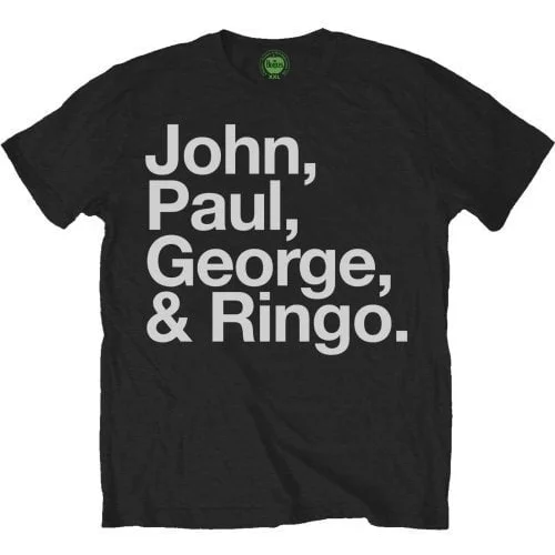 The Beatles Majica John, Paul, George & Ringo Unisex Black M