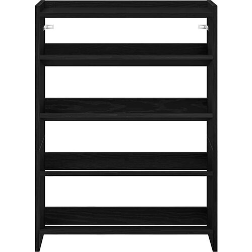 VidaXL stalak za cipele crni 80x25x61,5 cm od konstruiranog drva Slike