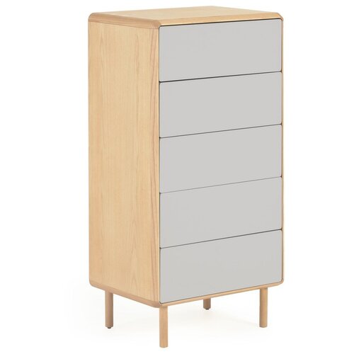 Kave Home Siva/u prirodnoj boji komoda u dekoru jasena 60x117x42 cm Anielle &ndash; Cijene