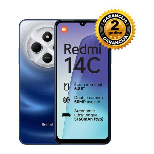 XIAOMI REDMI 14C 8+256GB NFC STARRY BLUE EU Slike