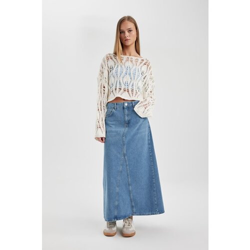 Defacto Long Fit Jean Long Skirt Slike