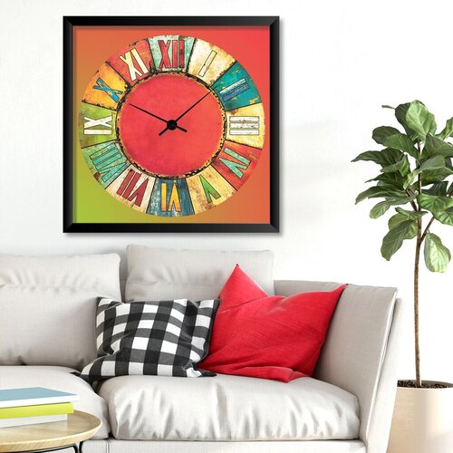 Wallity Dekorativni zidni sat STMDF272682164, 45x45 cm Cene