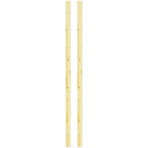 REGALUX regalsystem heavy sustav bočnih profila (visina: 213 cm, 2 kom., drvo) Slike