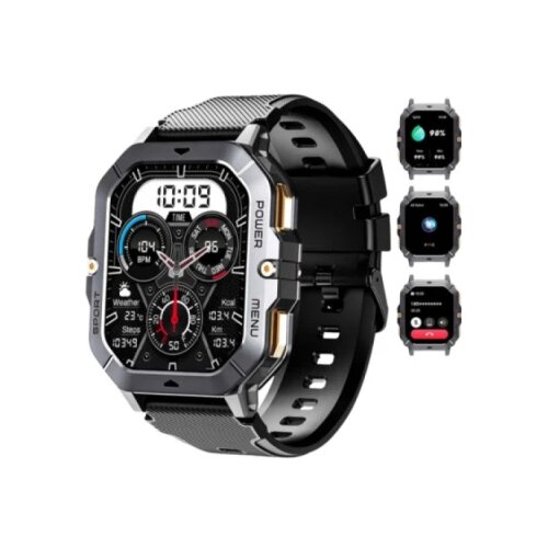 Oukitel BT101 crn smart watch military 410mAh/Heart rate/SpO2/Blood pressure/accelerometer/esim Cene
