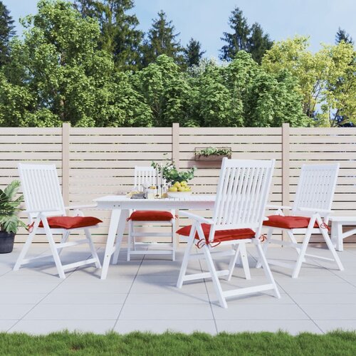vidaXL Jastuci za stolice 4 kom crveni 40 x 40 x 7 cm tkanina Oxford Cijene