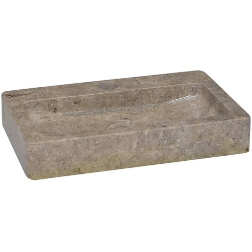 VidaXL Umivaonik sivi 38 x 24 x 6,5 cm mramorni Slike