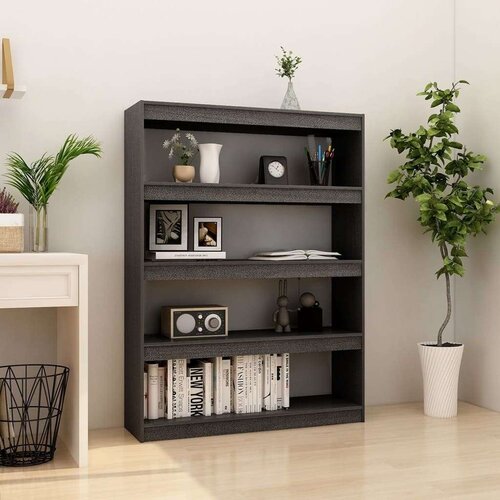 Ormarić za knjige / pregrada sivi 100x30x135 5 cm od borovine Cijene