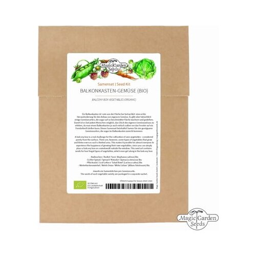 Magic Garden Seeds bio zelenjava za korita na balkonu - set semen Slike