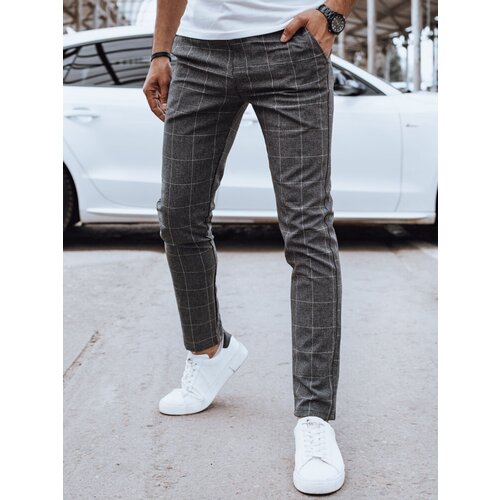 DStreet Spodnie męskie casual ciemnoszare Slike