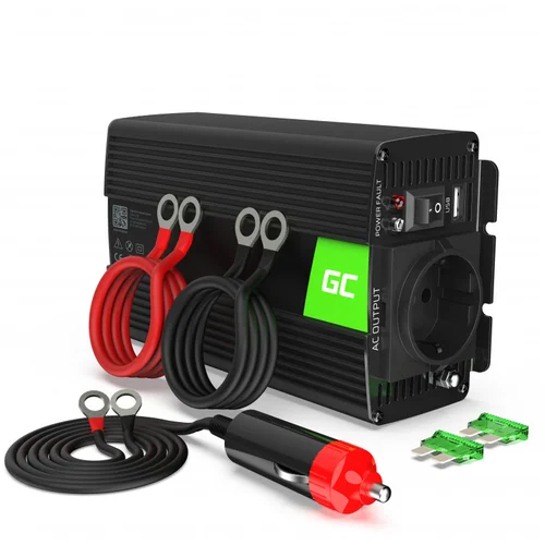 Green cell Power Auto-inverter 12V na 230V 300W/600W - čisti sinusni val