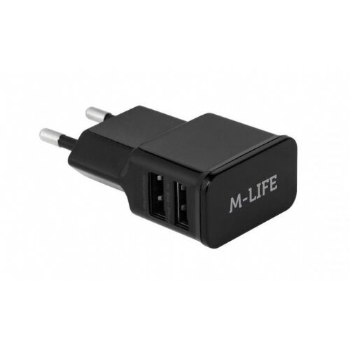 M-life Polnilec AC za telefone 2xUSB, hitro polnjenje, 2A Cene