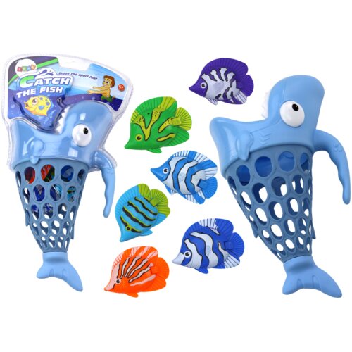  Ribolovna ko&scaron;ara za kupanje i hvatanje malih ribica Shark Fish - plava Cene