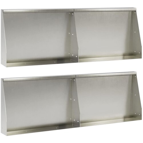  Zid za zadržavanje 4 kom. 60 x 12 x 40 cm Nehrđajući čelik Cijene