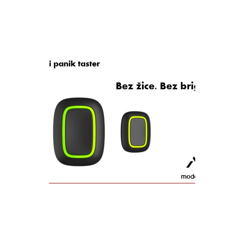 Ajax Bežični panik taster crne boje Slike