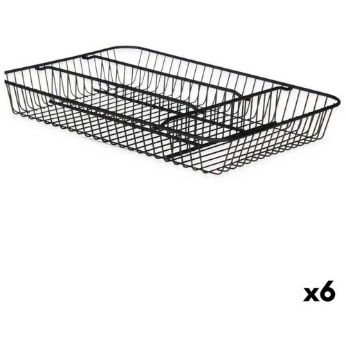  Pribora za Jelo Kinvara W7267-1 Crna Metal 26 x 4 7 x 35 5 cm (6 kom.) Cijene