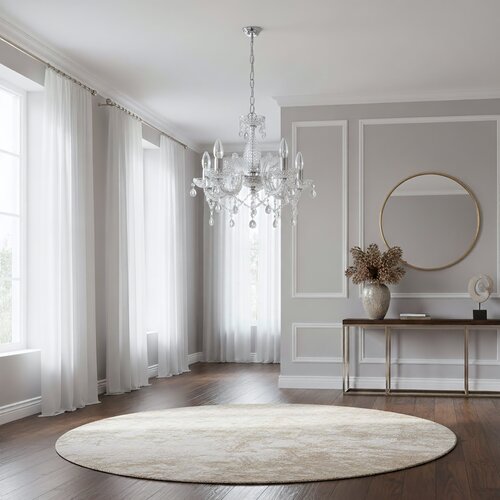 Toolight Klasični luster EBT004-5CP TRANSPARENT Slike
