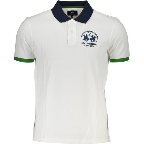 La Martina MEN&amp;amp;#39;S SHORT SLEEVE POLO WHITE Slike