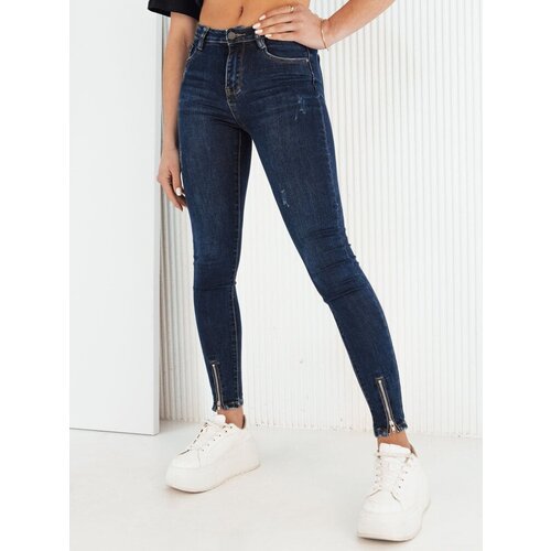 DStreet Women&amp;#039;s denim trousers CANOS, navy blue Slike