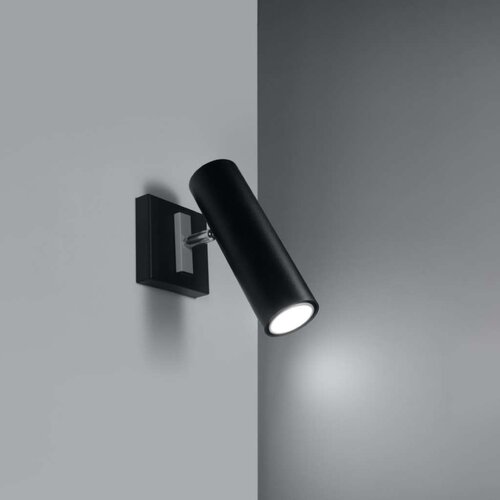  Sollux SL.0498 - Zidna spot svetiljka DIREZIONE 1xGU10/40W/230V crna Slike