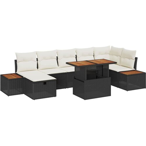  Sjedeća garnitura za vrt 8 kom. poliratan 319 x 154 x 85 cm Slike