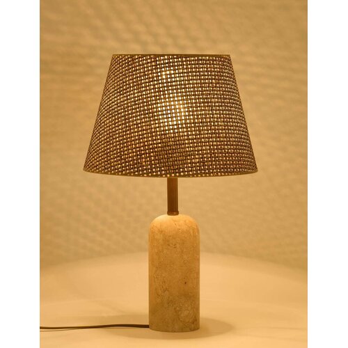 Opviq Stolna lampa Hasir Sapkali Travertin, Bež Cijene