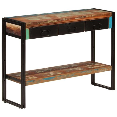  Konzolni stol 110 x 30 x 76 cm od masivnog obnovljenog drva Slike