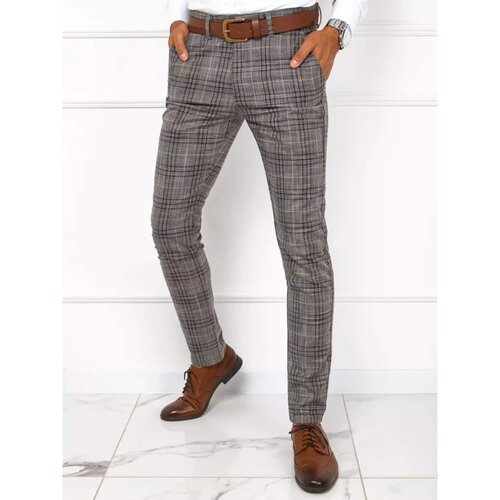 DStreet Light gray men's trousers UX3772 Slike