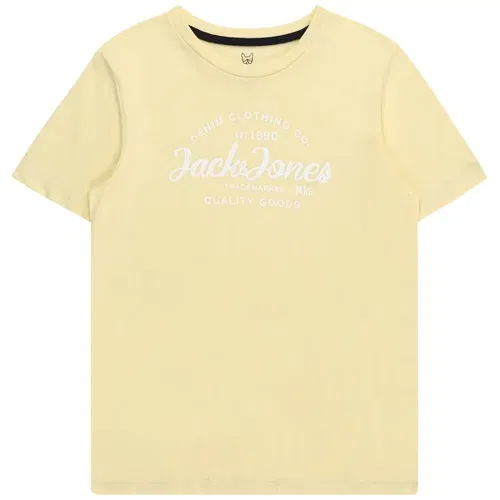 Jack & Jones Majica 'FOREST' svijetložuta / bijela