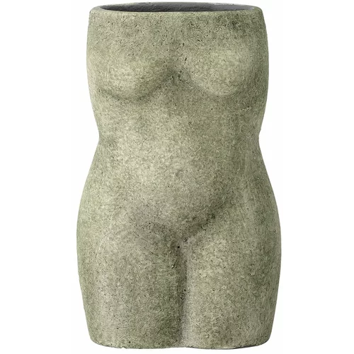 Bloomingville Sivo-zelena vaza Emeli, višina 16 cm
