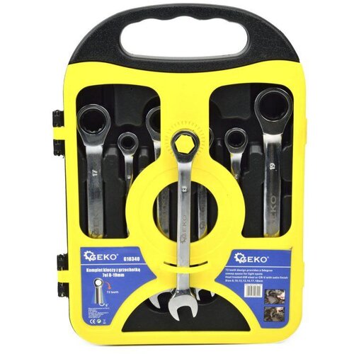  7 delni set viličasto-obročnih ratchet ključev z ragljo 8-19mm Cene
