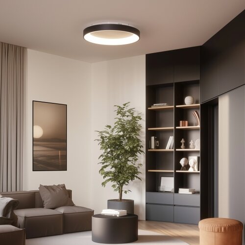  Brilagi - LED prigu&amp;scaron;iva plafonska svetiljka FALCON II LED/99W/230V &amp;Oslash; 60 cm crna +daljinski upravljač Slike