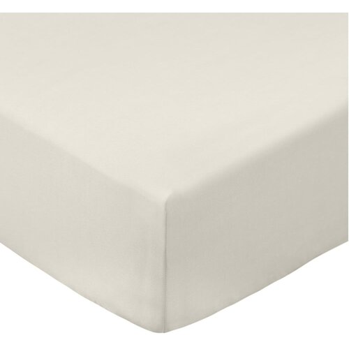 Bianca Bež plahta s gumom od pamučnog perkala 185x200 cm Cotton Percale &amp;ndash; Slike