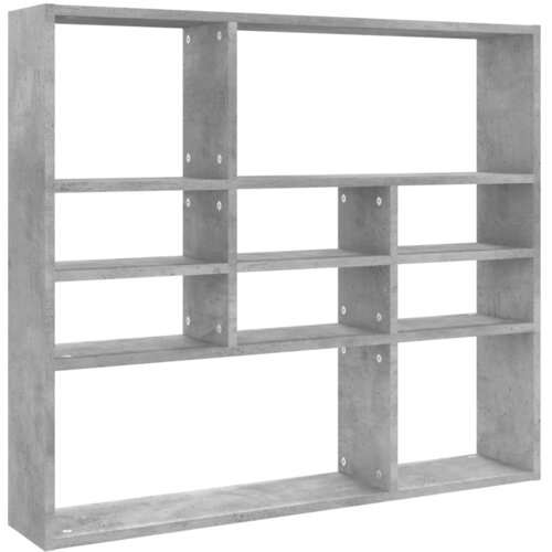 Maison Chic Zidna polica siva boja betona 90 x 16 x 78 cm konstruirano drvo Cene