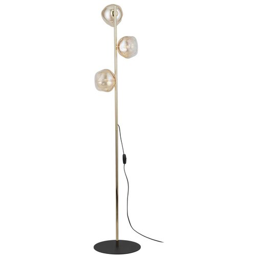  brilagi - podna lampa vulcano 3xG9/8W/230V zlatna/dimno bež Cene