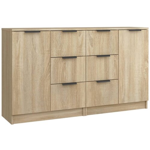 vidaXL Komoda 2 kosa sonoma hrast 60x30x70 cm konstruiran les, (20654592) Cene
