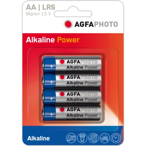 Agfa Baterija alkalna, AA/LR6 blister pak. 4 kom &amp;ndash; AF LR6 Slike