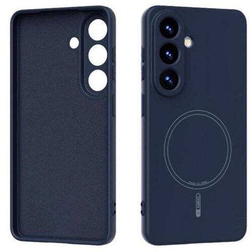 Chameleon Gumiran magnetni ovitek (TPU Magnetic Pastel) za Samsung Galaxy S26+, moder Slike