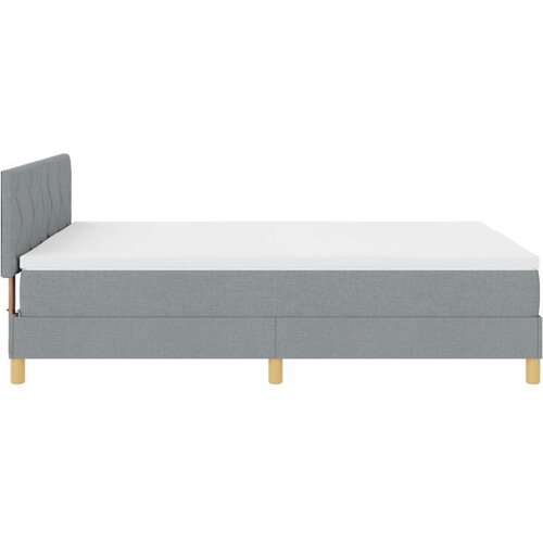vidaXL Krevet s oprugama s madracem Svjetlosiva 160x200 cm Tkanina Cijene