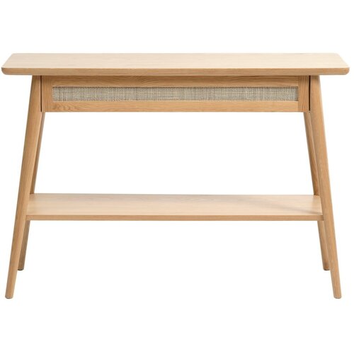 Unique Furniture Stranska mizica z mizno plo&amp;scaron;čo v hrastovem dekorju 40x110 cm Barrali &amp;ndash; Slike