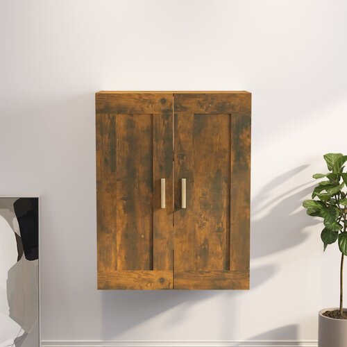 The Living Store Stenska omarica dimljeni hrast 69,5x32,5x90 cm inženirski les - Stenska Omarica, (21431481) Slike